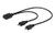 CGTime(30cm) Micro USB 2.0 to USB C Cable, USB Type C Female to 2 Micro USB Male Extension Cable Simultaneously Data Sync and Charging Cable for Phones?Computers?Tablets (2 Micro USB)