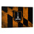 iCanvasART 1 Piece Baltimore Flag Grunge Painted Canvas Print by Kane, 8 by 12"/0.75" Deep