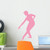 Wallmonkeys WM75279 Ballet Silhouette Style 24-Pink Peel and Stick Wall Decals (18 in H x 11 in W), Small