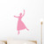 Wallmonkeys WM328935 Ballet Silhouette Style 29-Pink Peel and Stick Wall Decals (18 in H x 11 in W), Small