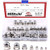 Hilitchi 140-Pcs M3 M4 M5 M6 M8 M10 M12 Acorn Dome Cap Head Hex Nuts Assortment Kit, 304Stainless Steel