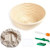 Round Bread Proofing Basket, 9 Inch Handmade Banneton Bread Proofing Basket Brotform with Bread Lame, Dough Scraper, Proofing Cloth Liner and Brush, K