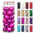 Jusdreen 24pcs Christmas Balls Ornaments for Xmas Tree Shatterproof Christmas Tree Hanging Balls Decoration for Holiday Party Baubles Set with Hang Ro