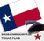 ERT Texas State Flag 3x5 Ft Embroidered Stars Durable 210D Nylon for Outside - UV Fade Resistan - Brass Grommets - 3x5 Foot Texas Flag