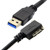 CY 1.2m 90 Degree Right Angled Micro USB Screw Mount to 3.0 Data Cable for Industrial Camera