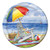Creative converting Day at the Beach 8 Ct 9" Lunch Paper Plates Summer Party