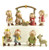 ENNAS Set of 10 Christmas Holiday Nativity Scene Includes Stable, Joseph, Jesus, Mary and Wisemen