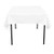 LinenTablecloth 54-Inch Square Polyester Tablecloth White