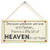 Meijiafei Because Someone we Love is in Heaven Theres a Little bit of Heaven in Our Home - Lovely Missing Loved Ones Sign 10"x5"