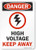 SmartSign "Danger - High Voltage, Keep Away" Sign | 7" x 10" Plastic