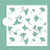 Ginko Leaves Allover Cookie and Craft Stencil CM010 by Designer Stencils