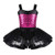 iiniim Girls Sequined Mermaid Scales Ballet Tutu Dress Princess Party Dance Halloween Cosplay Costumes Black&Rose 8-10