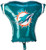 Anagram NFL Miami Dolphins Football Jersey Foil Balloon  24   Multicolored