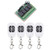 12V RF Wireless Remote Control Switch 10A Universal 4-Channel 433MHz Remote Relay Switch for LED Lamp, Lights, Motor, DIY Function & More (4 Transmitters with 1 Receiver)