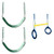 Swing-N-Slide WS 5100 2 Pack of Green Swing Seats with Ring/Trapeze Combo Swing Swing Set Refresher Bundle, Green