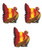 Beistle Tissue Turkey Centerpieces, 9", Pack of 3