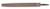 Crescent Nicholson Rectangular Mill Hand File Without Handle, Single Cut, American Pattern, Bastard Cut, 6" Length (Pack of 1)