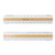 Pacific Arc White Flat Architect Scale 6 in, Professional Pocket Measuring Scale, Made in Japan