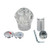 BrassCraft Universal Fit Tub and Shower Large Canopy Faucet Handle, Clear Acrylic