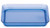 Creative Converting 8 Count Plastic Square Appetizer Plates, Translucent Blue