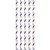 Creative Converting Officially Licensed NFL Paper Straws, 24-Count, Minnesota Vikings