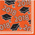 Creative Converting Beverage Napkins, Orange