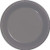 Creative Converting PREM PL BANQUET PLATES, 10 in, 20 ct, Gray