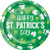 Creative Converting Irish Shamrocks Happy St. Patrick's Day Dessert Plates, 7", Multi-color