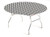 Creative Converting Round Stay Put Plastic Table Cover, 60-Inch, Black Check -