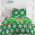 dream FACTORY Soccer Field Ultra Soft Microfiber Comforter Set, Twin, Green