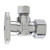 Keeney Brass 1/2-in Compression x 3/8-in Compression Quarter Turn Angle Valve