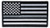 Thin Silver Line American Flag Corrections Embroidered 3" Patch IVANP4841
