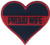 Proud Wife Heart Shape Thin Red Line 3" Embroidered Patch IVANP4777k