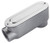 Halex, 3/4 in. Rigid Type LB Threaded Aluminum Conduit Body , 58607, 1 per pack,Silver