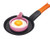 MSC International Flamingo, Nonstick 50666 Joie Eggy 3.5" Non-Stick Silicone Compact Egg Ring with Folding Handle, Pink