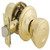 Master Lock TPC0403 Tulip Residential Knob Set, Passage, Polished Brass