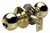 Master Lock BAO0103 Ball Keyed Entry Door Knob, Polished Brass