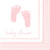 Creative Converting 16 Count Plaid Baby Girl Beverage Napkins, Pink