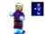 BlingBlingBrick Marvel Avengers Super Heroes  Handmade LED Light Up Iron Man Minifigure with Mark 47 Armor (76108)