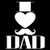 Makarios LLC I Love Dad Mustache Funny Decal Vinyl Sticker Cars Trucks Vans Walls Laptop MKR| WHITE |4.5 x 5.5 IN|MKR068