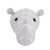 NoJo Grey & White Rhino Plush Head Wall Decor, Grey, White