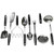 Chef Craft 8-Piece Select Kitchen Tool Set, Silver