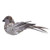 Kurt Adler 2.75-inch Grey Bird with Silver Glitter Ornament