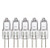 Simba Lighting Halogen G4 T3 10 Watt 120lm (5 Pack) Bi-Pin Bulb 12 Volt A/C or D/C for Accent Lights, Under Cabinet Puck Light, Chandeliers, Track Lighting, 10W 12V 2 Pin JC Warm White 2700K Dimmable