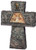 Joseph's Studio by Roman - Nativity Cross with Holy Family, The Tile Art Collection, 10.25" H, Resin, Stone and Cement, Tabletop or Wall, Decorative, Collection, Durable, Long Lasting