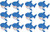 Rhode Island Novelty 2.75 Inch Rubber Water Squirting Sharks, One Dozen