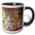 3dRose mug_76816_4"Galaxy and Nebula - Eta Carinae Nebula by NASA Hubble Telescope" Two Tone Black Mug, 11 oz, Multicolor