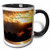 3dRose mug_40656_4"Golden Sunset Get Well Soon" Two Tone Black Mug, 11 oz, Multicolor