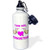 3dRose Girl Loves Crocheting-Sports Water Bottle, 21oz , 21 oz, Multicolor