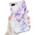 Zeronal Marble iPhone 8 Plus Case for iPhone 7 Plus Marble Cases, Shockproof Slim Glossy Soft Flexible TPU Marble Pattern Protective Cover for iPhone 8 Plus / 7 Plus - Purple Marble